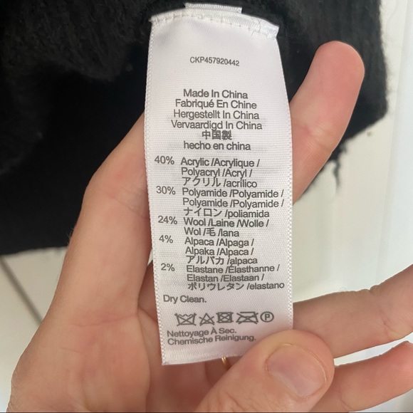 Madewell Black Dillon Mockneck Pullover Sweater - Picture 7 of 10